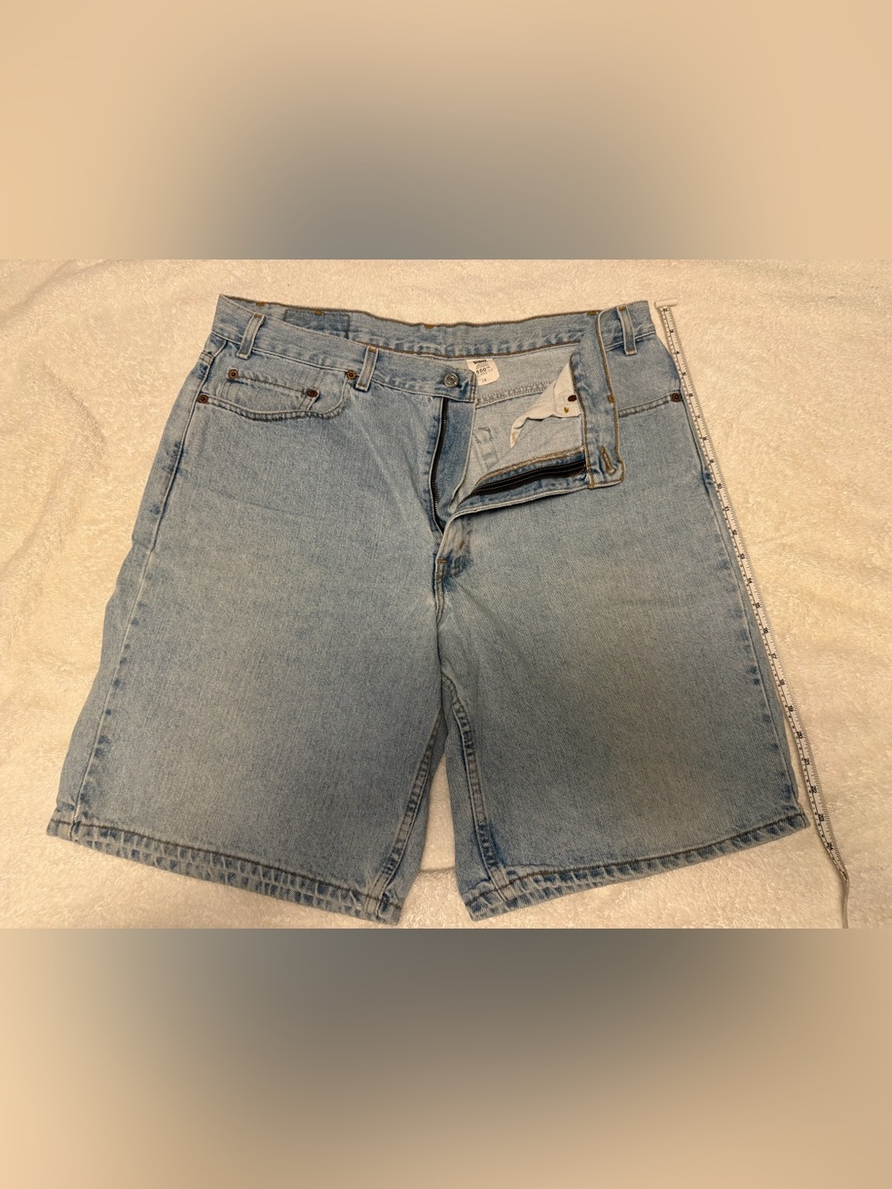 Levi's Light Blue Relaxed Fit Denim Shorts Jorts